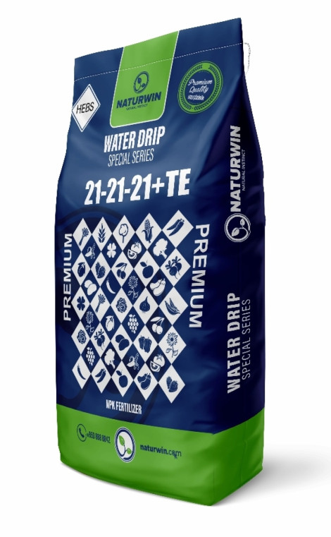 Комплексне водорозчинне добриво Naturwin  21-21-21 + ТЕ, 25 кг