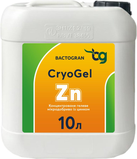 Гелеві мікродобрива CryoGel ЦИНК Zn 10л