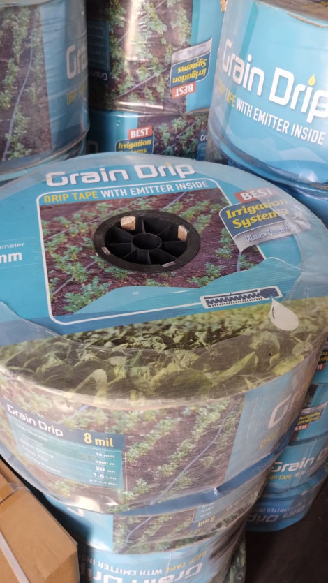 Стрічка для крапельного поливу щілинна GRAIN DRIP 8 mil 10 см 2500 м (1,1 л/год)