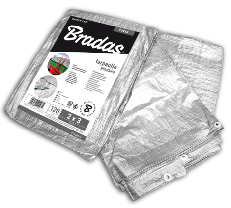 Тент тарпауліновий посилений Bradas SILVER 120 г/м2 10х15 м