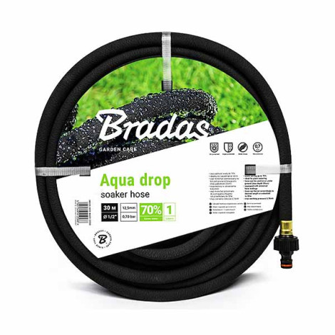 Шланг що сочиться Bradas AQUA-DROP 1/2" 20 м чорний