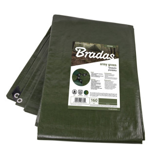 Тент усиленный Bradas ARMY GREEN 160 г/м² 4х6м