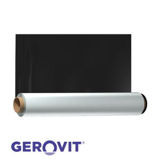 Чорно-біла плівка мульчуюча Gerovit 1,2х1000м 25мкм без перфорації